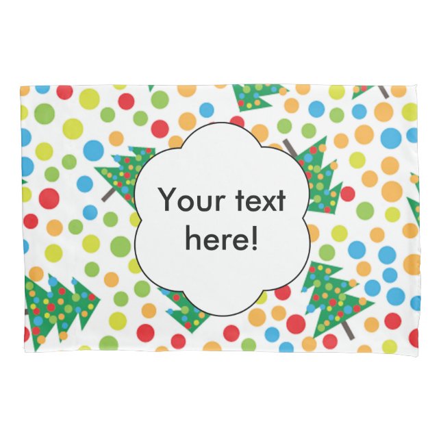 Christmas trees pattern pillowcase (Front)