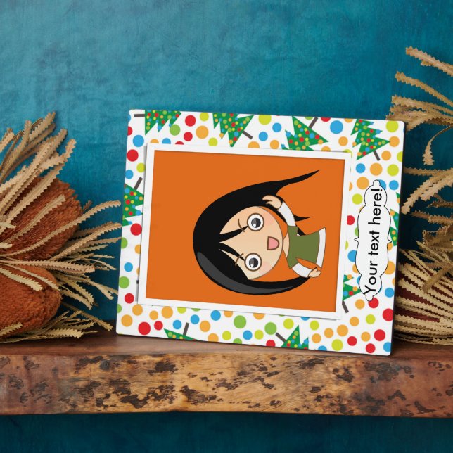 Christmas trees pattern plaque (Side)