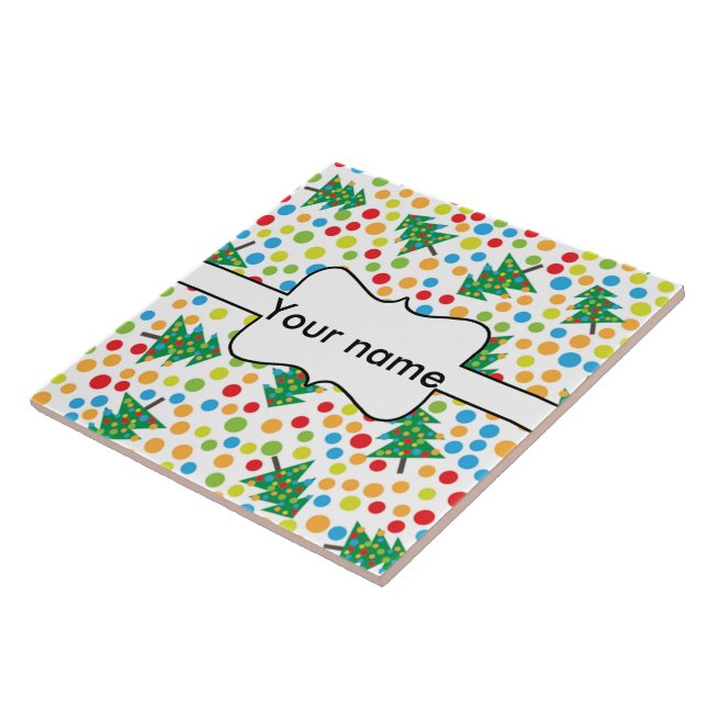 Christmas trees pattern tile (Side)