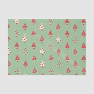 Christmas Trees Pattern Tissue Paper