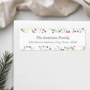 Christmas Trees Personalised Return Address