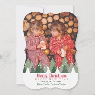 Christmas Trees Photo Holiday Card