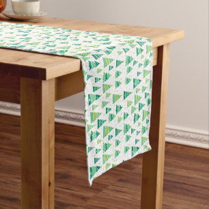 Christmas Trees Short Table Runner