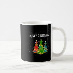 Christmas Trees Snowflakes Whimsical Fun Red T Shi Coffee Mug