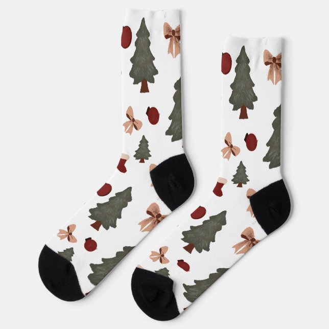 Christmas trees socks (Left)