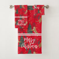 Christmas trees & tigers pattern custom background