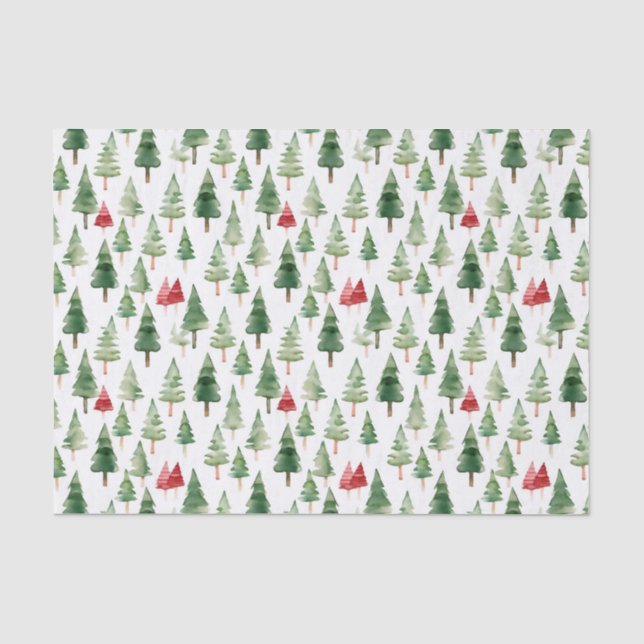 Christmas trees tissue paper (Front)