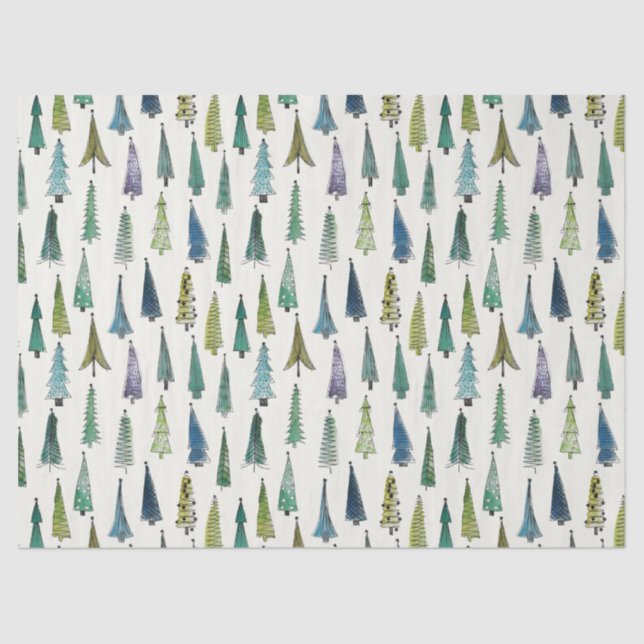 christmas trees tissue paper (Front)