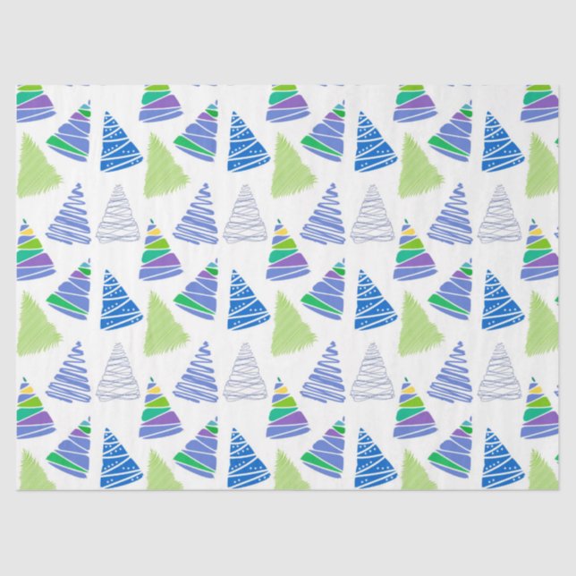 Christmas Trees Tissue Paper (Front)