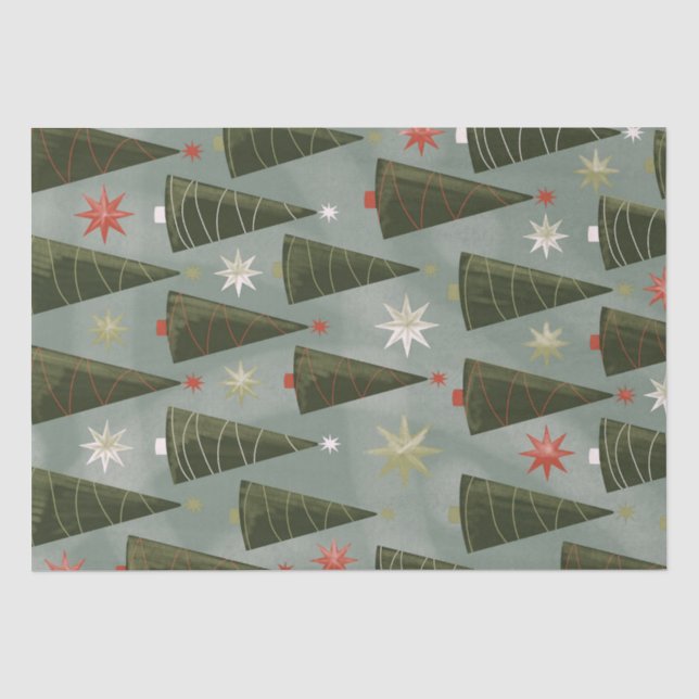 Christmas Trees Tissue Paper (Front)
