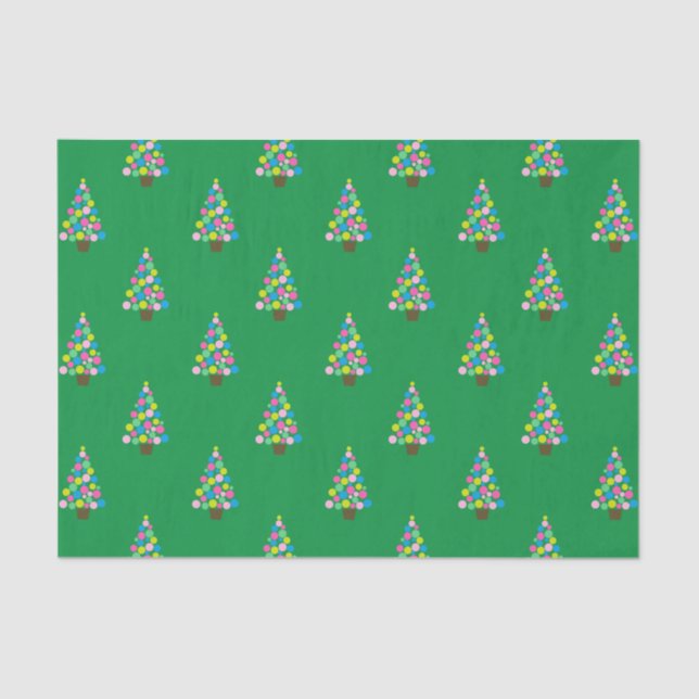 Christmas Trees Tissue Paper (Front)