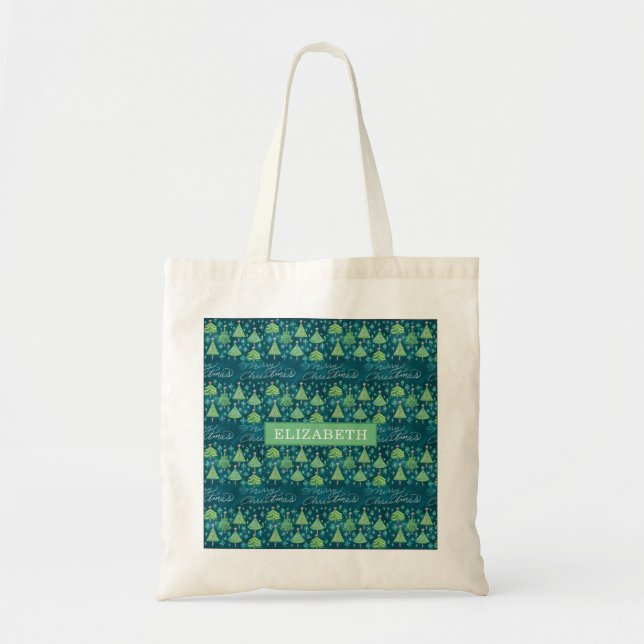 Christmas Trees Tote Bag (Front)
