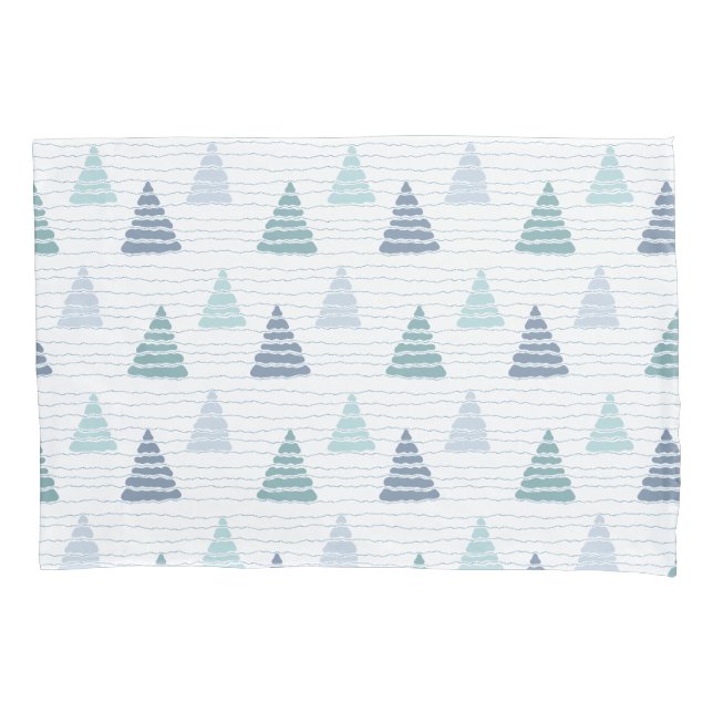 Christmas trees with beads strings pattern pillowcase (Front-Left)