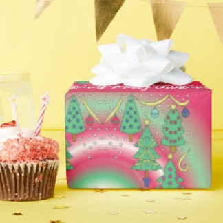 Christmas Trees Wrapping Paper