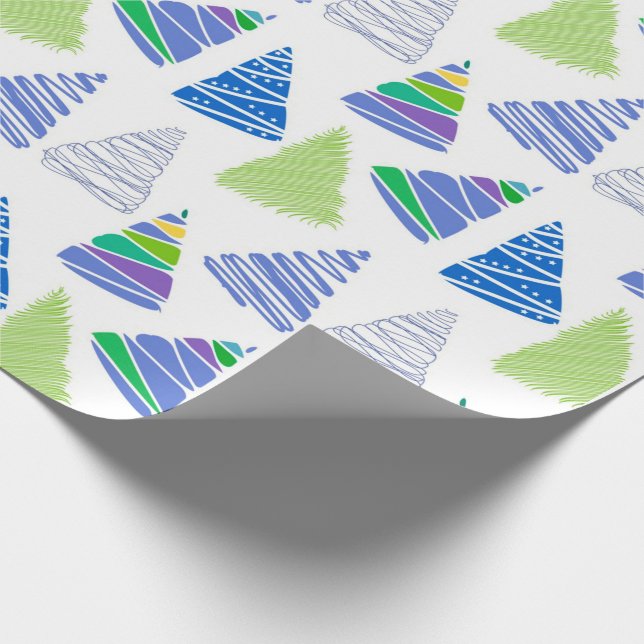 Christmas Trees Wrapping Paper (Corner)