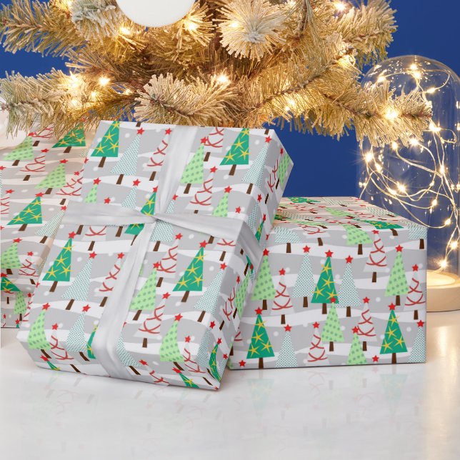 Christmas Trees Wrapping Paper (Holidays)