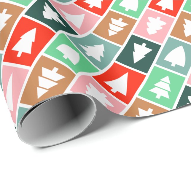 Christmas Trees Wrapping Paper (Roll Corner)