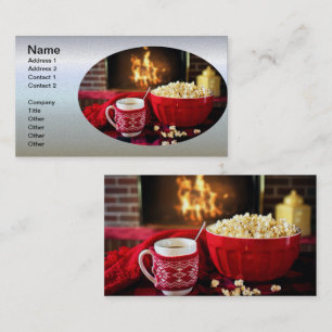 Christmas Treet - Popcorn and Hot Cider Business Card