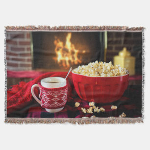 Christmas Treet - Popcorn and Hot Cider Throw Blanket