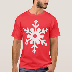 Christmas Trendy Drawing Snow Flake  T-Shirt