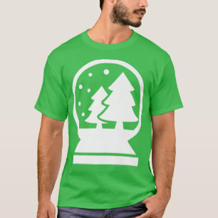 Christmas Trendy Drawing Snow Globe  T-Shirt