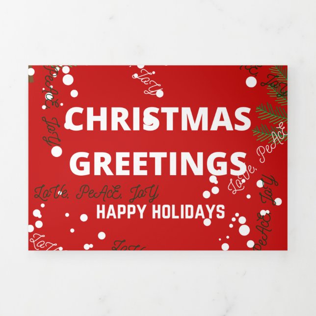 Christmas Tri-Fold Holiday Card (Cover)
