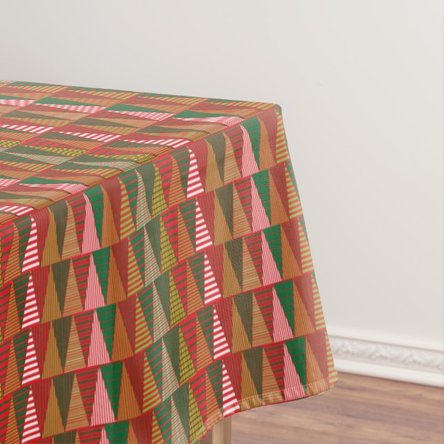Christmas Tri-Trees Tablecloth (In Situ)