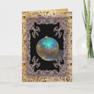 Christmas Trimmings Victorian Holiday Card