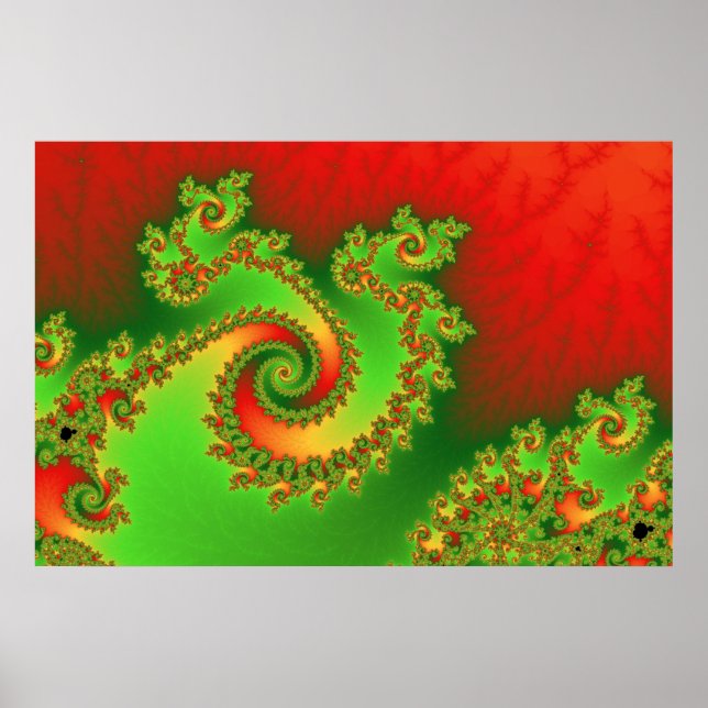 Christmas Triple Twirl Poster (Front)