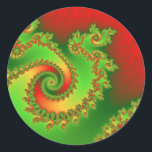 Christmas Triple Twirl Stickers<br><div class="desc">The beauty is in the way they lie against each other. Three separate twirls,  each blending into every other one.</div>