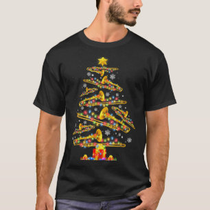 Christmas Trombone Player Xmas Tree Jazz Music Lov T-Shirt