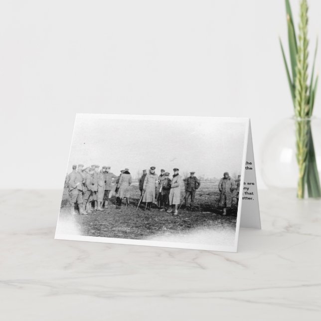 Christmas Truce 1914 Holiday Season Card (Front)