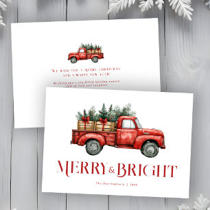Christmas Truck Festive Holiday Card