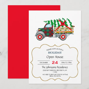 Christmas Truck         Invitation