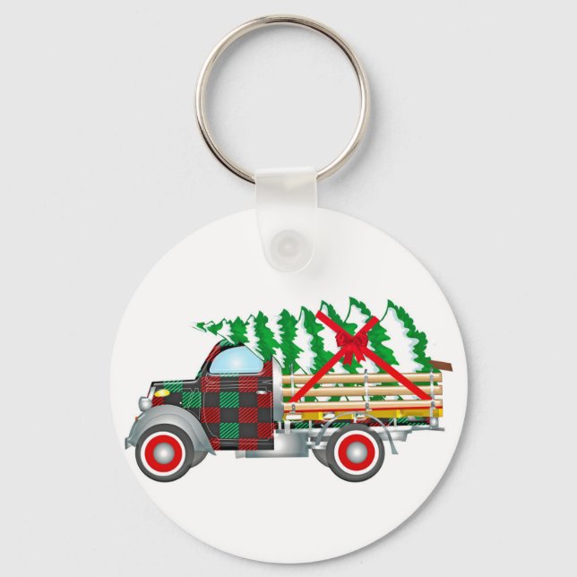 Christmas Truck Key Ring (Front)