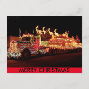 Christmas Truck Postcard