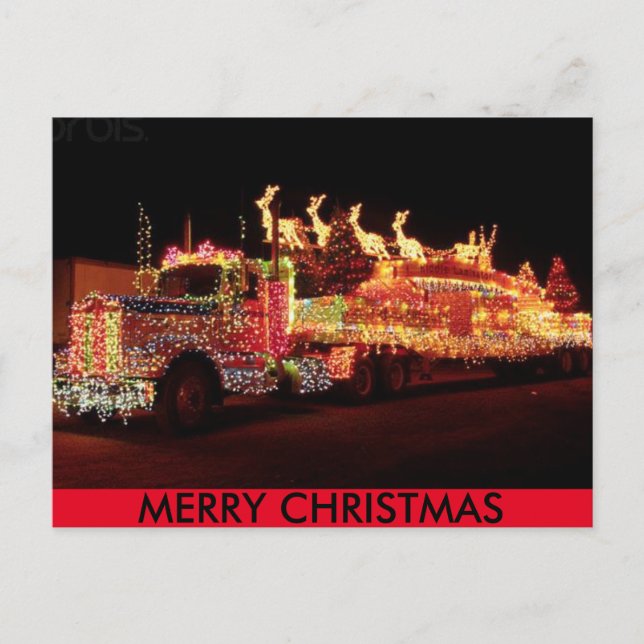 Christmas Truck Postcard (Front)