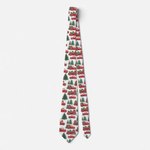Christmas Truck Tie