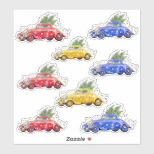 Christmas Truck Vehicles Stickers