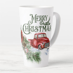 Christmas Truck with Cardinal Mug