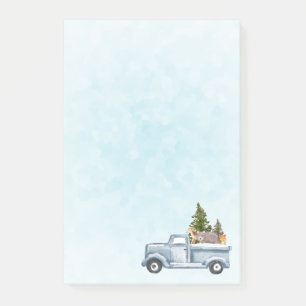 Christmas Truck with Pine Trees & Forest Animals Post-it Notes