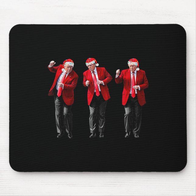 Christmas Trump Dancing Santa Trump Dance  Mouse Mat (Front)
