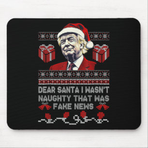 Christmas Trump Dear Santa Fake News Funny Xmas Me Mouse Mat