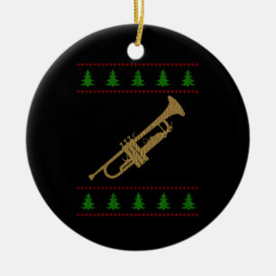 Christmas Trumpet Gift Ceramic Tree Decoration
