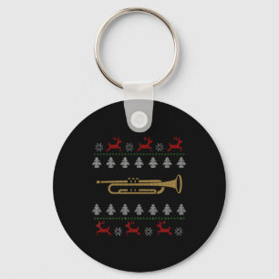 Christmas Trumpet Gift Key Ring