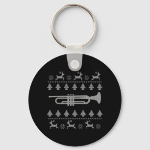 Christmas Trumpet Gift Key Ring