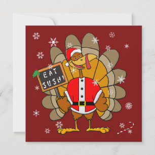 Christmas Turkey Holiday Card