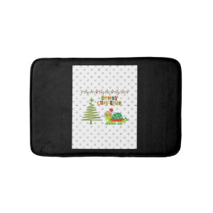 christmas turtle A-Line Dress Bath Mat
