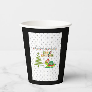 christmas turtle A-Line Dress Paper Cups