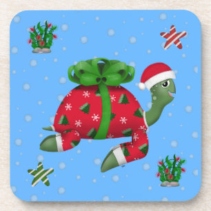 Christmas Turtle Coaster